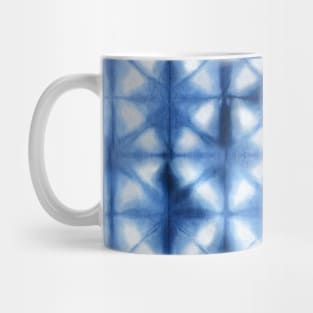 Shibori Itajime Indigo Mug